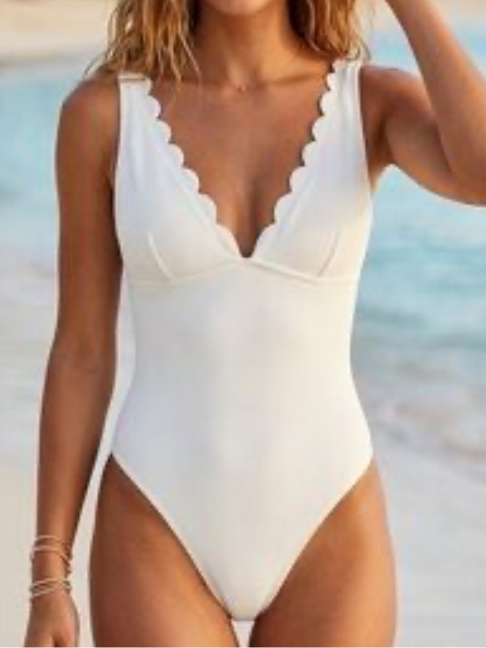kate spade ivory one piece swimsuit nwt XS - Picture 3 of 8